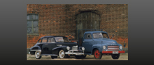 Opel Kapitän 1952 und Opel Blitz 1956